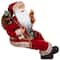 24" Sitting Santa Claus with Gift Bag and Presents Christmas Figure